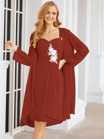 Sunnderly Mother of The Bride Groom Dresses Lace Appliques for Wedding Guest SY28066