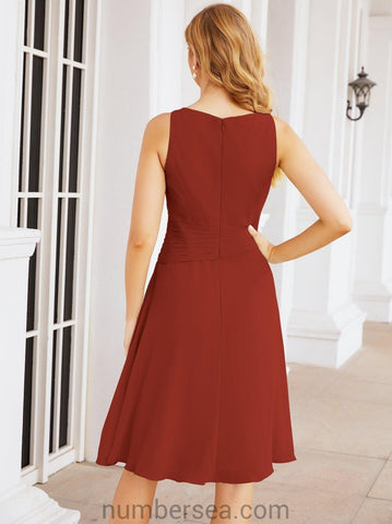 Sunnderly Mother of The Bride Dresses Prom Dress Casual Pleated Dress  SY28065