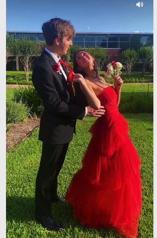 Vestido de fiesta de tul con tirantes finos y corte en A, elegante vestido de noche Y115