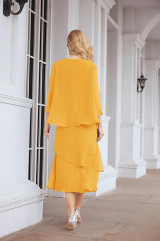 Sunnderly Two-Piece A-line Mother of The Bride Dress Formal Party Gown Dress SY28072