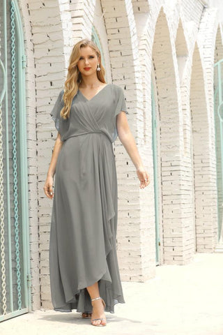 Robe de soirée longue Baoleely pour mère de la mariée, grande taille, col en V, longueur au sol, pour invitée de mariage, 28020