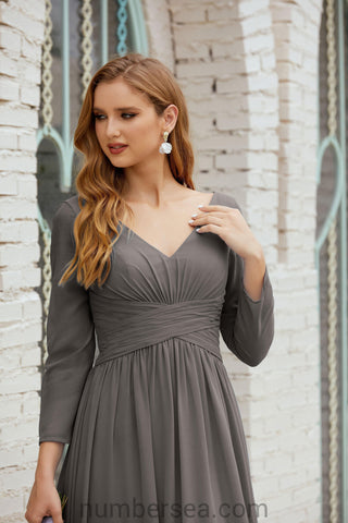 Robe de demoiselle d'honneur Baoleely en mousseline de soie, robe de soirée formelle, 28016