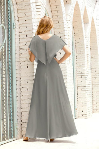 Robe de soirée longue Baoleely pour mère de la mariée, grande taille, col en V, longueur au sol, pour invitée de mariage, 28020