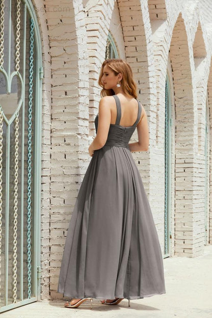 Halter Bridesmaid Dresses Formal Cocktail Prom Gown 28015