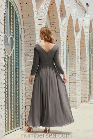 Robe de demoiselle d'honneur Baoleely en mousseline de soie, robe de soirée formelle, 28016