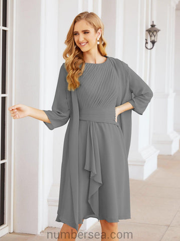 Sunnderly Mother of The Bride Dresses Prom Dress Casual Pleated Dress  SY28065