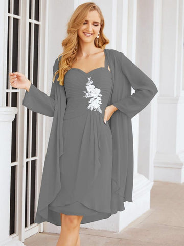 Sunnderly Mother of The Bride Groom Dresses Lace Appliques for Wedding Guest SY28066