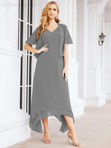 Sunnderly Two-Piece A-line Mother of The Bride Dress Formal Party Gown Dress SY28073