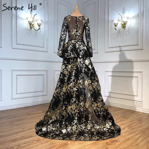 Robe de soirée noire à col en V, sans manches, pailletée, luxueuse, à paillettes, disponible en solde (pas de retour ni de remboursement), modèle 2025, LA6552 