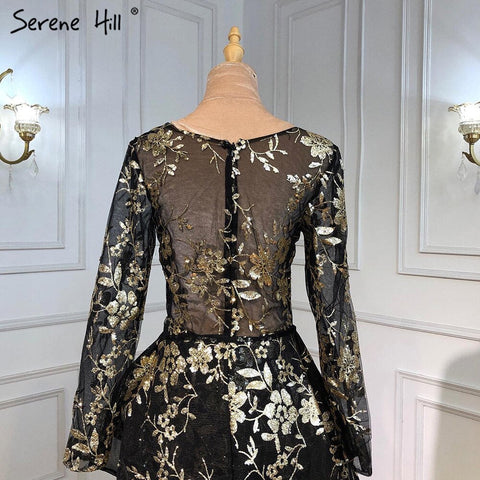 Robe de soirée noire à col en V, sans manches, pailletée, luxueuse, à paillettes, disponible en solde (pas de retour ni de remboursement), modèle 2025, LA6552 