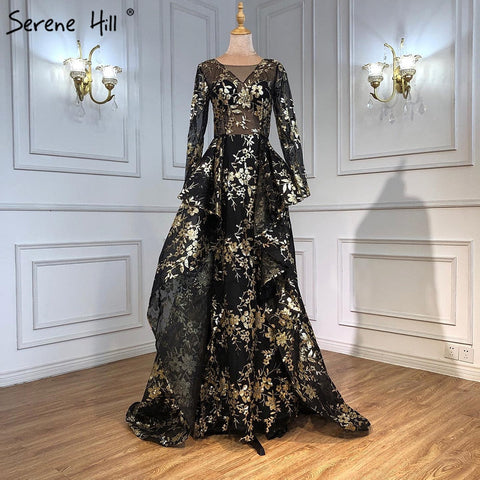 Robe de soirée noire à col en V, sans manches, pailletée, luxueuse, à paillettes, disponible en solde (pas de retour ni de remboursement), modèle 2025, LA6552 