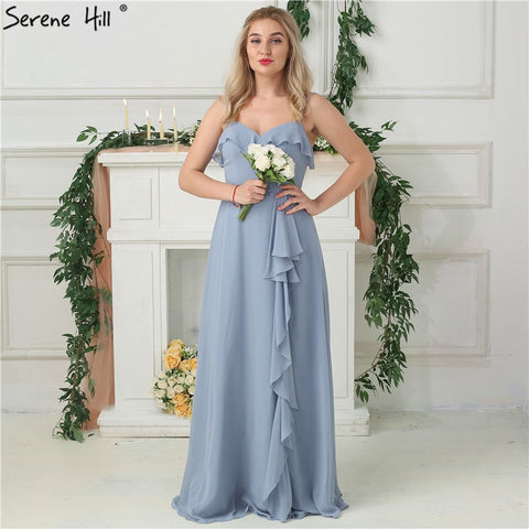 On Sale no return no refund Sale 2025 Mint Sleeveless Pleat Sexy Bridesmaid Dresses Chiffon Sleeveless Simple Bride Gowns Real Photo HA2181