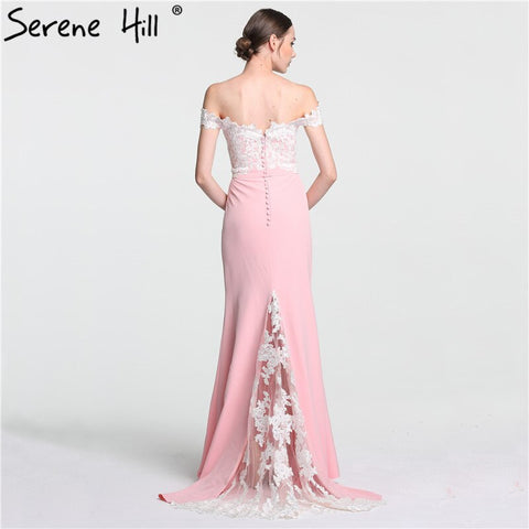 En solde, aucun retour, aucun remboursement. Solde 2025. Robe de soirée sirène à épaules dénudées, sans manches, sexy et élégante, en mousseline de soie, LA6115 