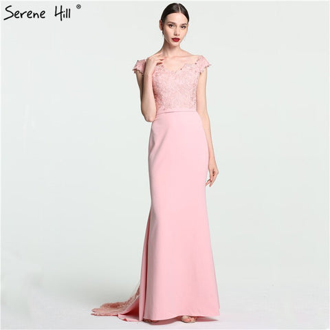 En solde, aucun retour, aucun remboursement. Solde 2025. Robe de soirée sirène à épaules dénudées, sans manches, sexy et élégante, en mousseline de soie, LA6115 