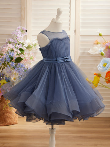 Ball-Gown/Princess Tulle Knee-length Flower Girl Dress