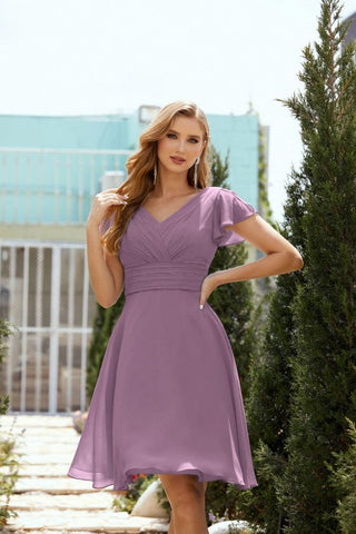 Vestidos de fiesta hasta la rodilla, vestido formal de cóctel para graduación 28013 