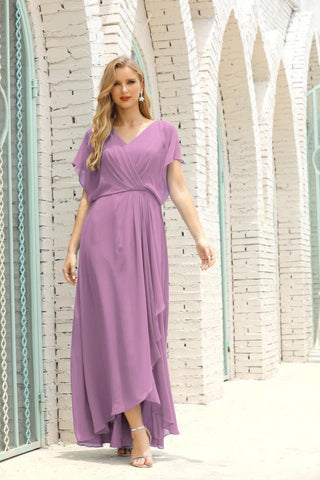 Robe de soirée longue Baoleely pour mère de la mariée, grande taille, col en V, longueur au sol, pour invitée de mariage, 28020