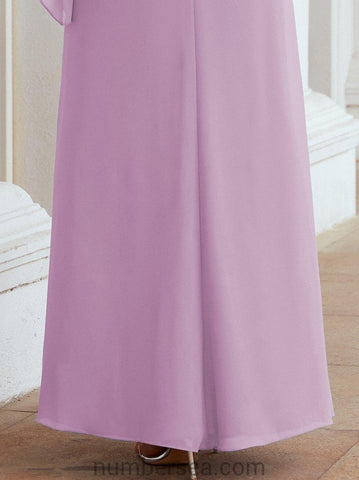 Vestido largo de fiesta formal Sunderly para la madre de la novia con capa de volantes SY28026