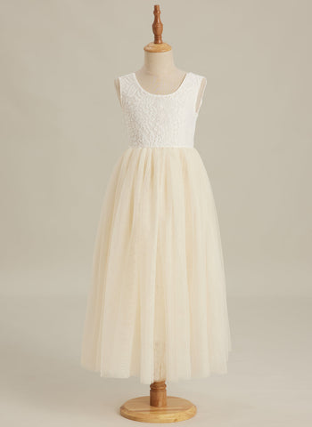 Enchanted Tulle Lace Flower Girl Dress