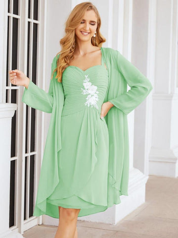 Sunnderly Mother of The Bride Groom Dresses Lace Appliques for Wedding Guest SY28066