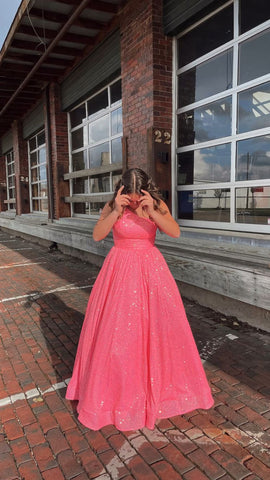 Robe de bal longue asymétrique à sequins pour femme, avec poches, coupe ample, modèle Y312