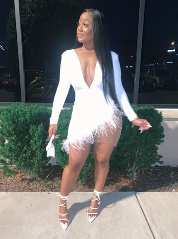 Robe de soirée blanche moulante à décolleté plongeant et coupe asymétrique, robe de bal sexy blanche Y332