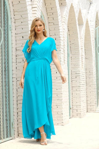 Robe de soirée longue Baoleely pour mère de la mariée, grande taille, col en V, longueur au sol, pour invitée de mariage, 28020