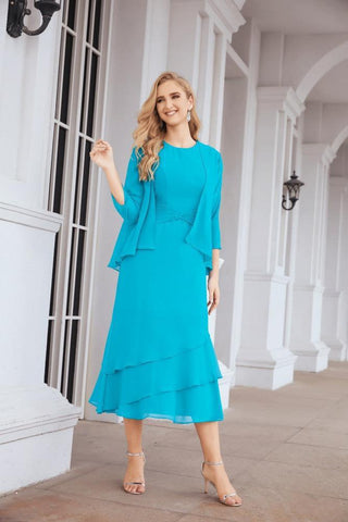 Sunnderly Two-Piece A-line Mother of The Bride Dress Formal Party Gown Dress SY28072