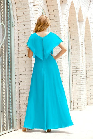 Robe de soirée longue Baoleely pour mère de la mariée, grande taille, col en V, longueur au sol, pour invitée de mariage, 28020