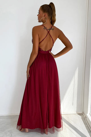 V-neck Sequin Party Dress