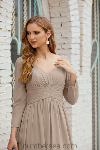 Robe de demoiselle d'honneur Baoleely en mousseline de soie, robe de soirée formelle, 28016