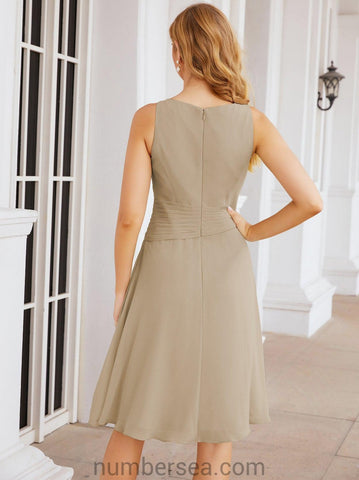 Sunnderly Mother of The Bride Dresses Prom Dress Casual Pleated Dress  SY28065