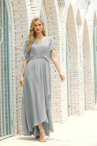 Robe de soirée longue Baoleely pour mère de la mariée, grande taille, col en V, longueur au sol, pour invitée de mariage, 28020