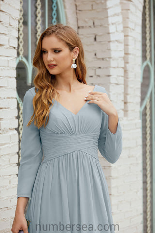 Robe de demoiselle d'honneur Baoleely en mousseline de soie, robe de soirée formelle, 28016