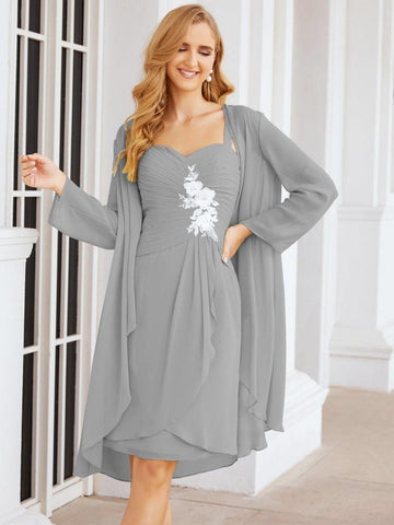 Sunnderly Mother of The Bride Groom Dresses Lace Appliques for Wedding Guest SY28066