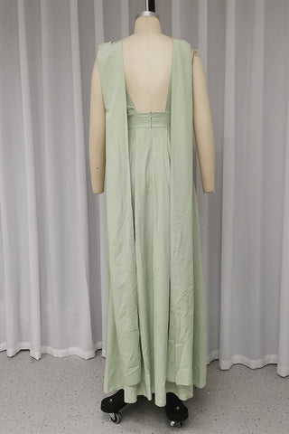 Vestidos de noche sexys para baile de graduación con espalda descubierta y escote en V 