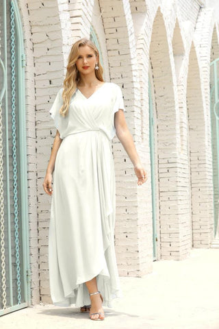 Robe de soirée longue Baoleely pour mère de la mariée, grande taille, col en V, longueur au sol, pour invitée de mariage, 28020