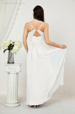 Vestidos de dama de honor con cuello alto Baoleely, de gasa, largos, corte en A, vestido formal de fiesta para boda, fiesta de noche 2801 