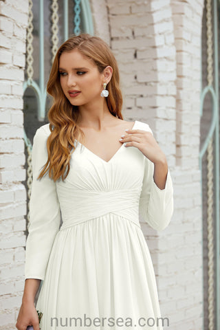 Robe de demoiselle d'honneur Baoleely en mousseline de soie, robe de soirée formelle, 28016