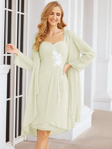 Sunnderly Mother of The Bride Groom Dresses Lace Appliques for Wedding Guest SY28066