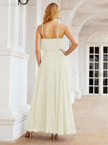 Robe de demoiselle d'honneur longue à col licou Baoleely, robe trapèze formelle pour juniors, 28029