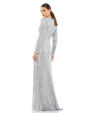 Prom Long Sleeve High Low Dress