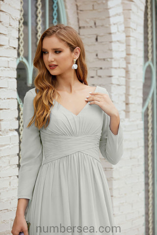 Robe de demoiselle d'honneur Baoleely en mousseline de soie, robe de soirée formelle, 28016