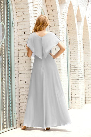 Robe de soirée longue Baoleely pour mère de la mariée, grande taille, col en V, longueur au sol, pour invitée de mariage, 28020