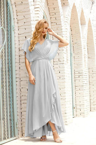 Robe de soirée longue Baoleely pour mère de la mariée, grande taille, col en V, longueur au sol, pour invitée de mariage, 28020