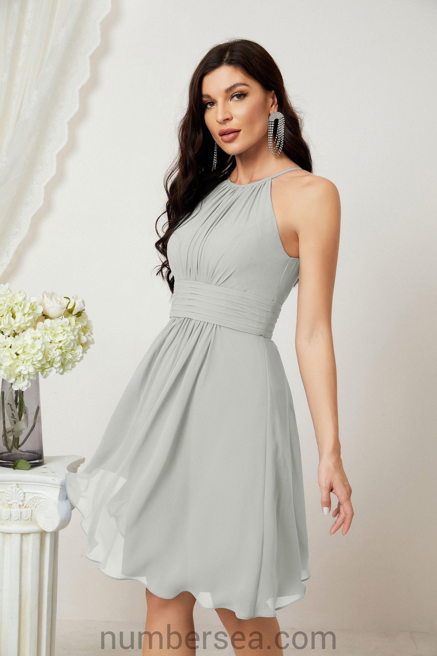 Halter Homecoming Dresses Formal Evening Party Cocktail Dress 28011