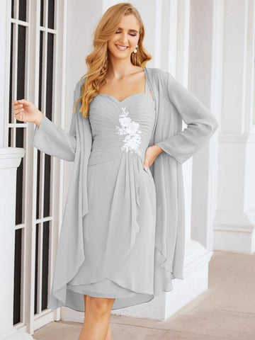 Sunnderly Mother of The Bride Groom Dresses Lace Appliques for Wedding Guest SY28066