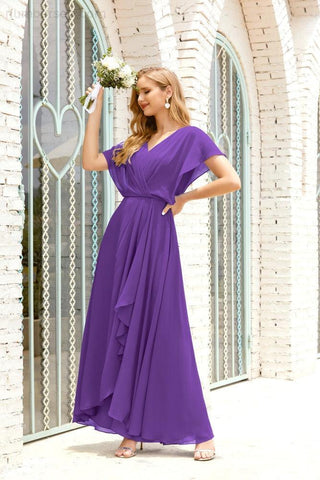 Robe de soirée longue Baoleely pour mère de la mariée, grande taille, col en V, longueur au sol, pour invitée de mariage, 28020
