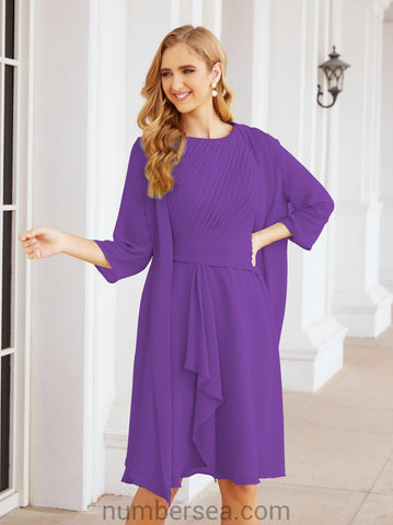 Sunnderly Mother of The Bride Dresses Prom Dress Casual Pleated Dress  SY28065