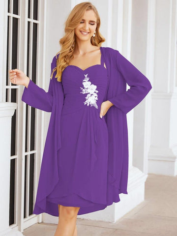 Sunnderly Mother of The Bride Groom Dresses Lace Appliques for Wedding Guest SY28066